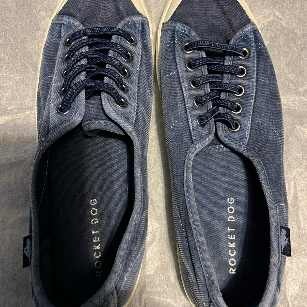 Rocket Dog navy size 10 slip ons. Gently used. Freshly washed.